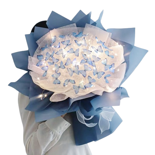BUTTERFLIES~EMR Satin Rose Brooch Bouquet or DIY KIT – Bouquets by