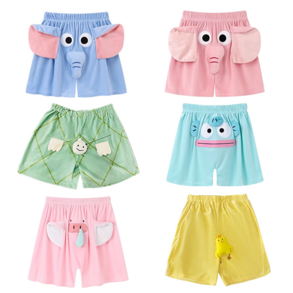 Pyjama-Shorts mit Elefantenrüssel